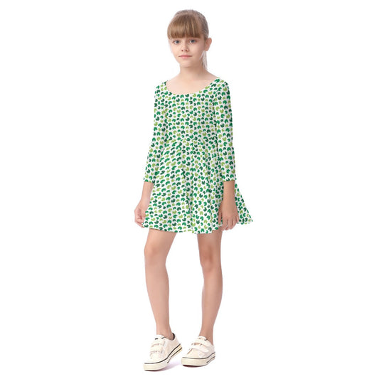 Kids' Long-Sleeve Twirl Dress