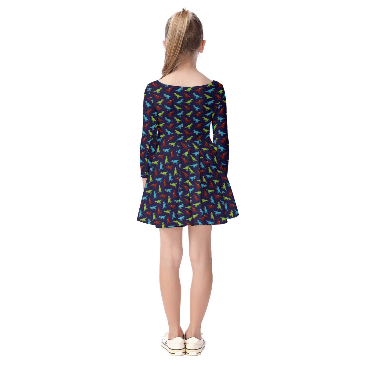 Kids' Long-Sleeve Twirl Dress