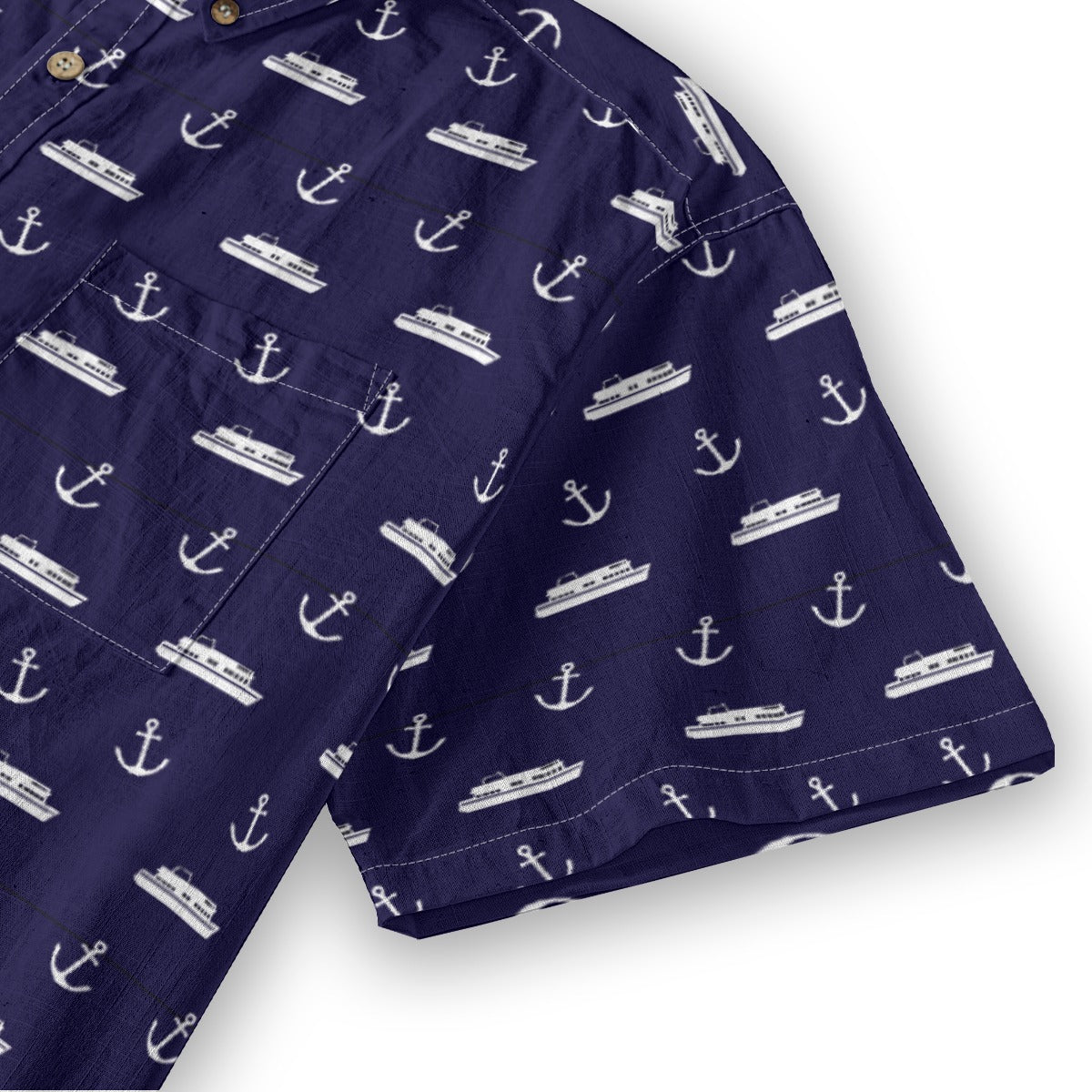 Men's Cotton Button-Up Shirt