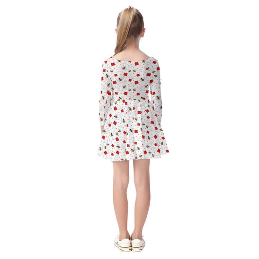 Kids' Long-Sleeve Twirl Dress