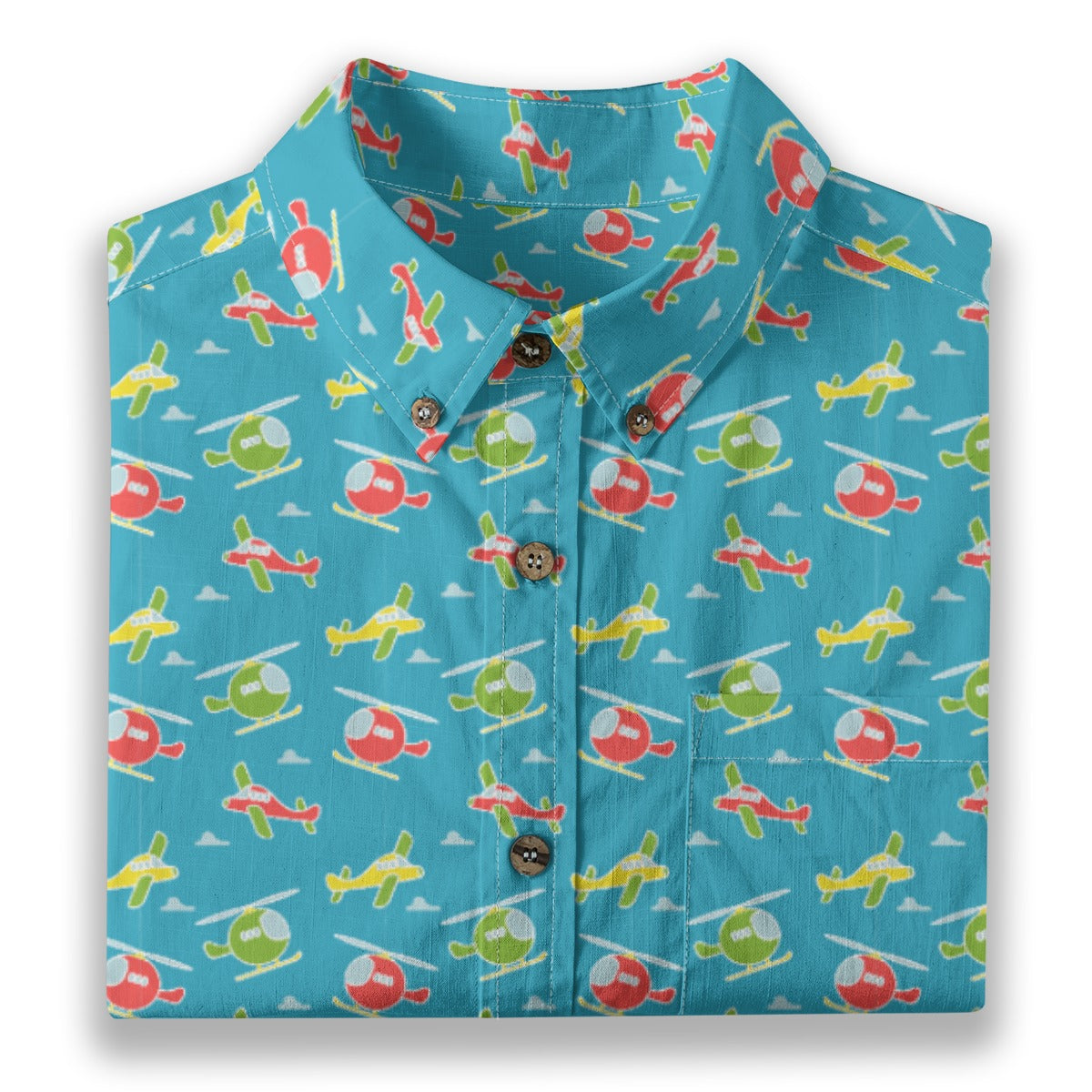 Men's Cotton Button-Up Shirt