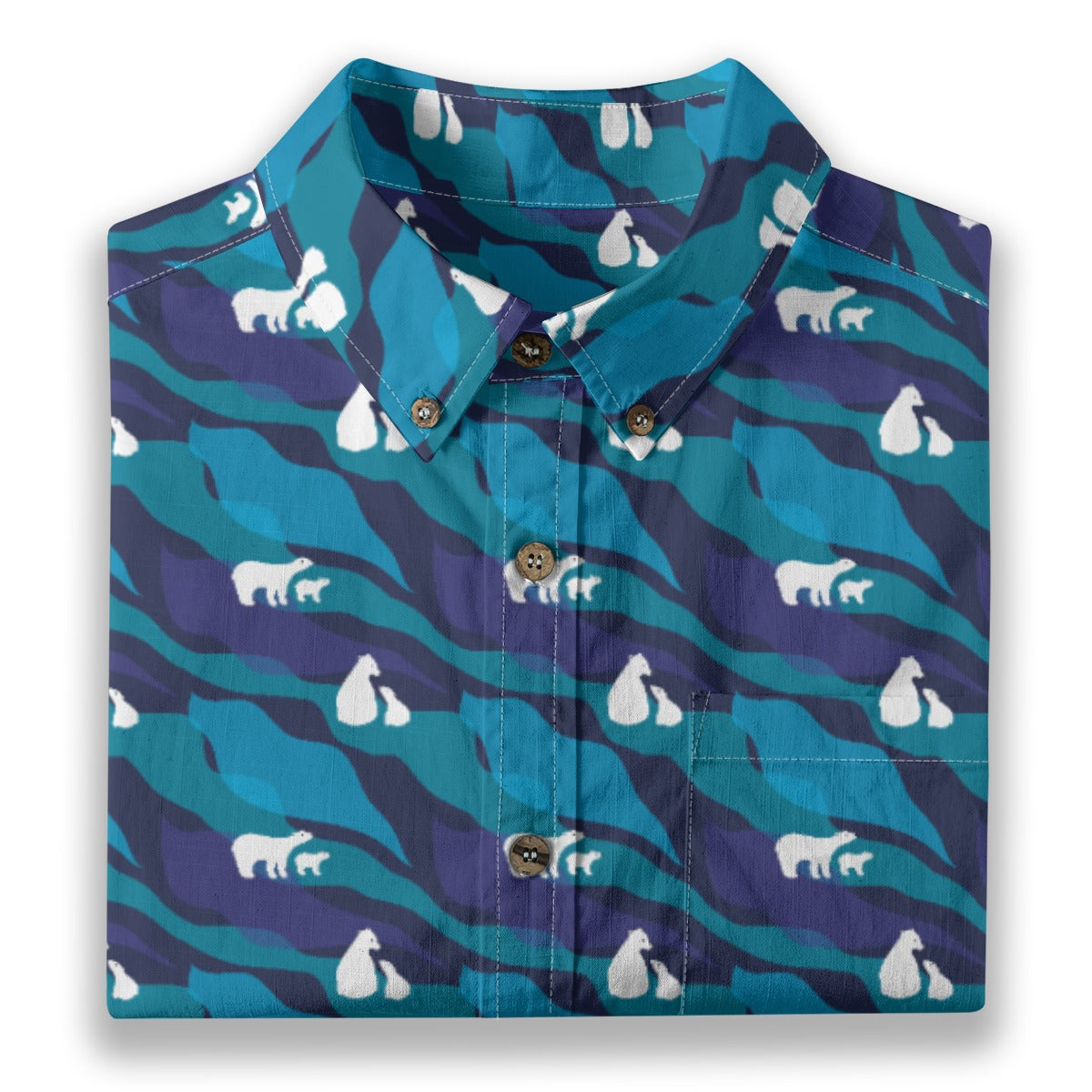 Men's Cotton Button-Up Shirt