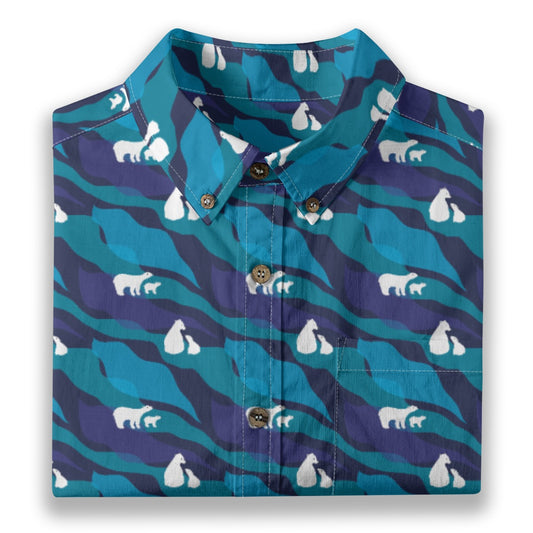 Men's Cotton Button-Up Shirt