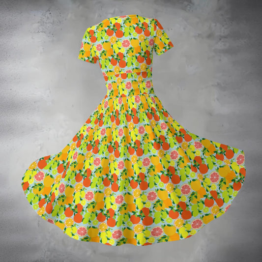 Women's Midi V-Neck Dress