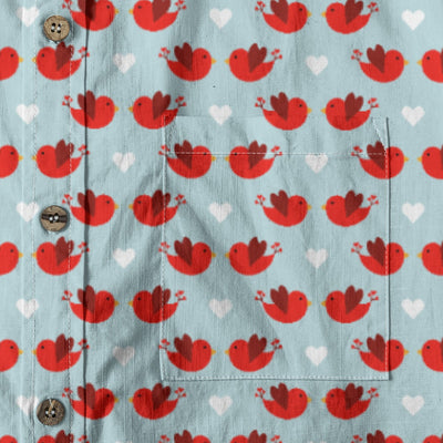 Men's Cotton Button-Up Shirt