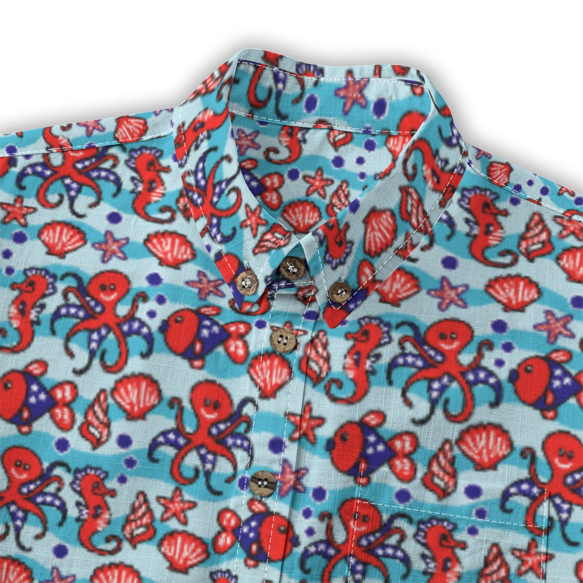 Kids' Cotton Button-Up Shirt