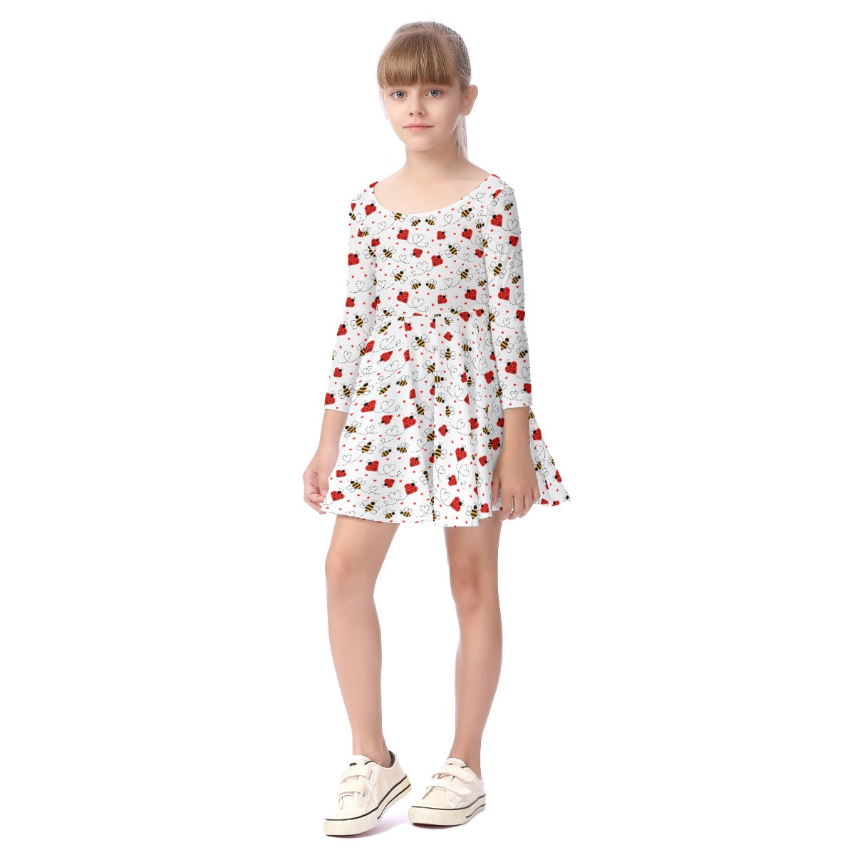 Kids' Long-Sleeve Twirl Dress