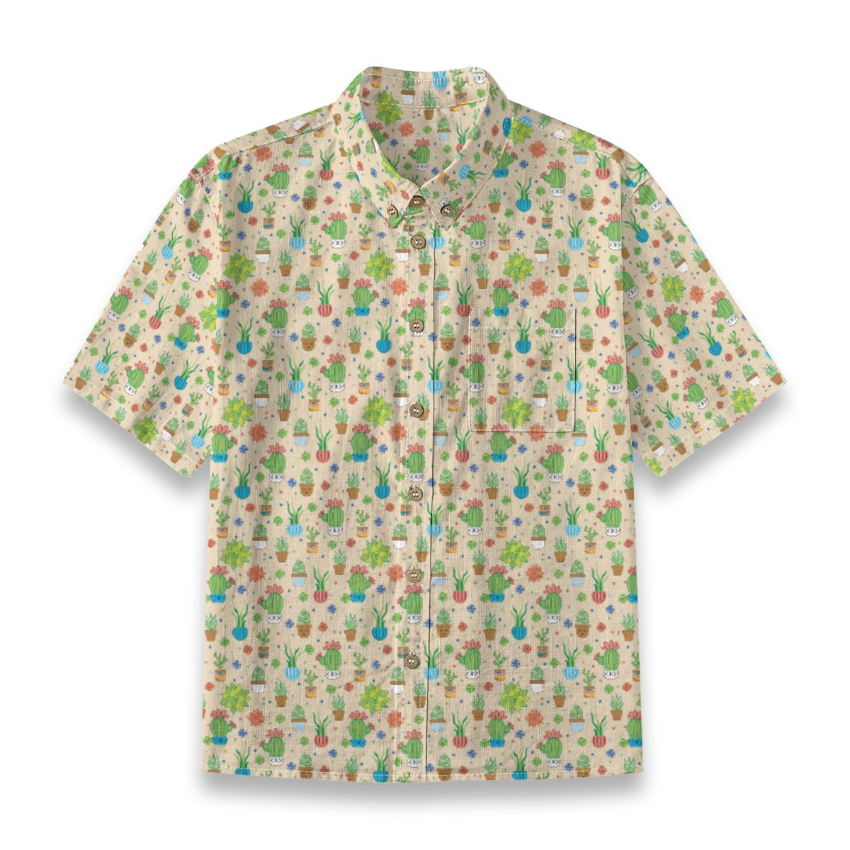 Kids' Cotton Button-Up Shirt