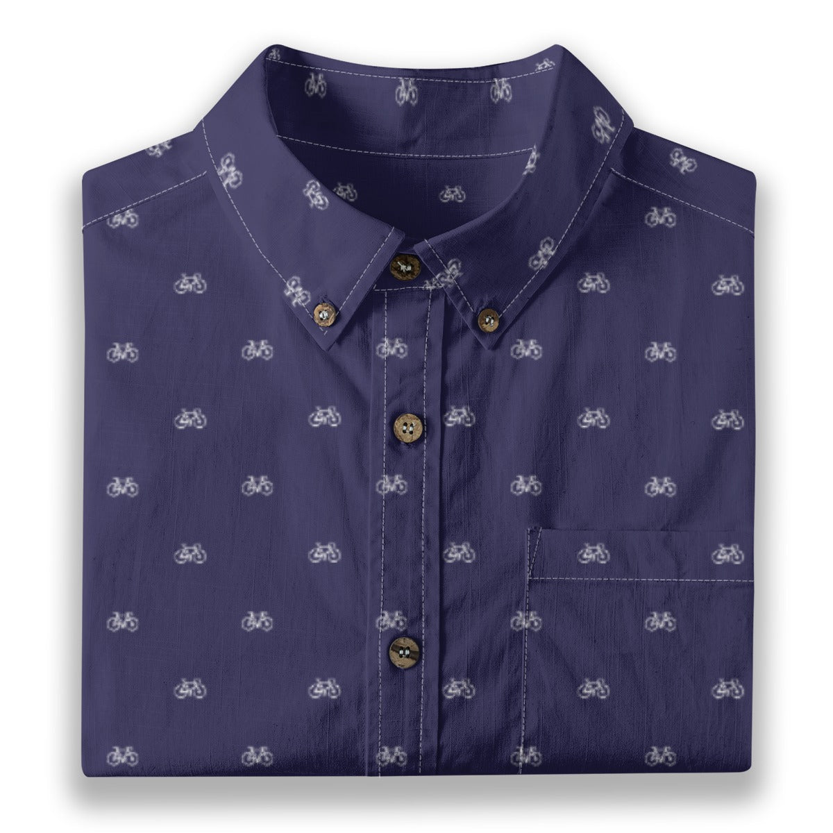 Men's Cotton Button-Up Shirt