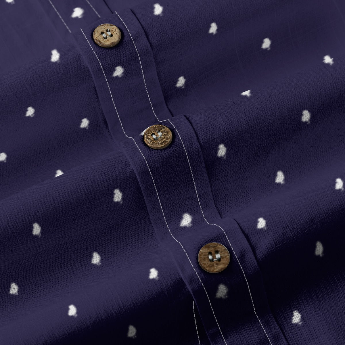 Men's Cotton Button-Up Shirt