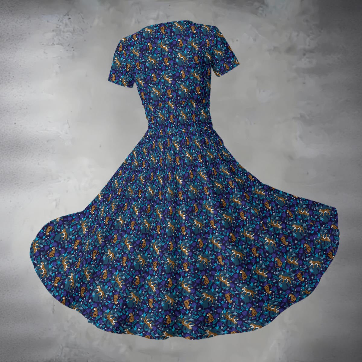 Women's Midi V-Neck Dress