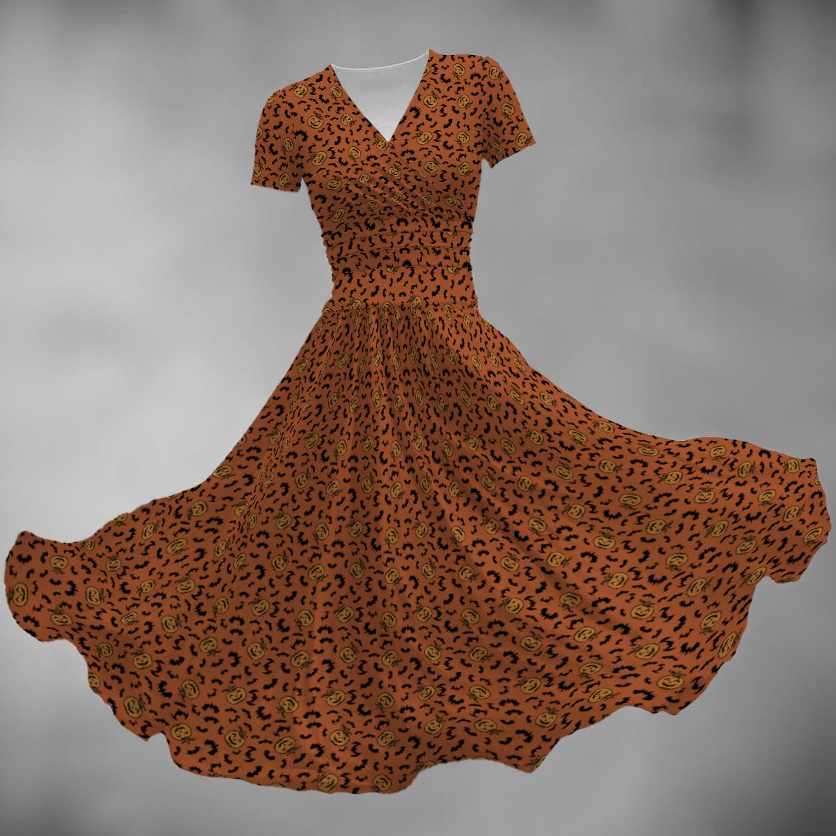 Women's Midi V-Neck Dress