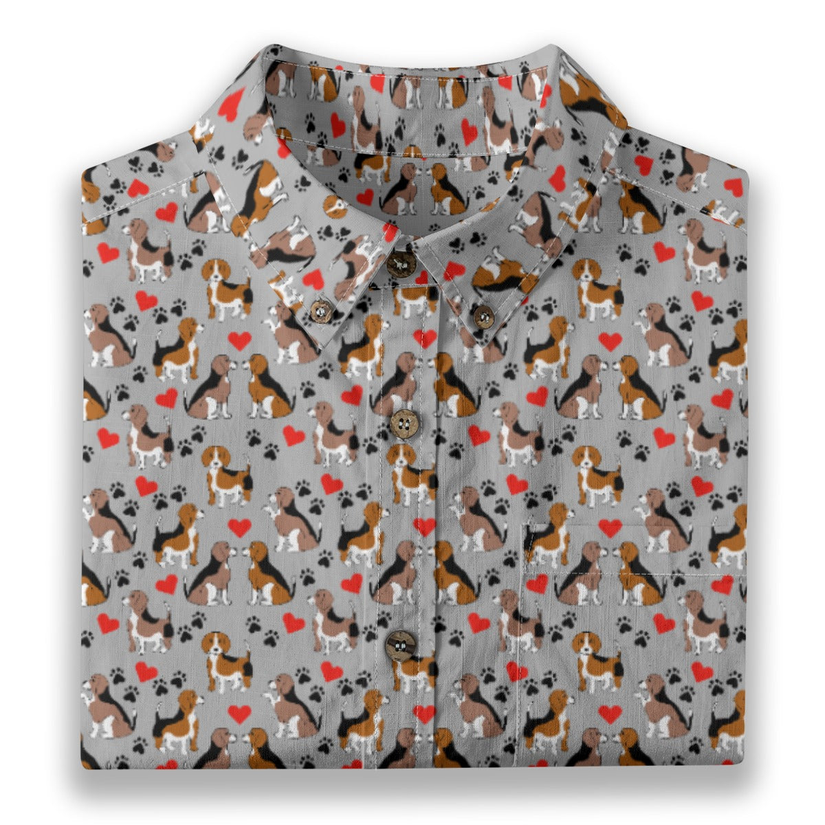 Men's Cotton Button-Up Shirt