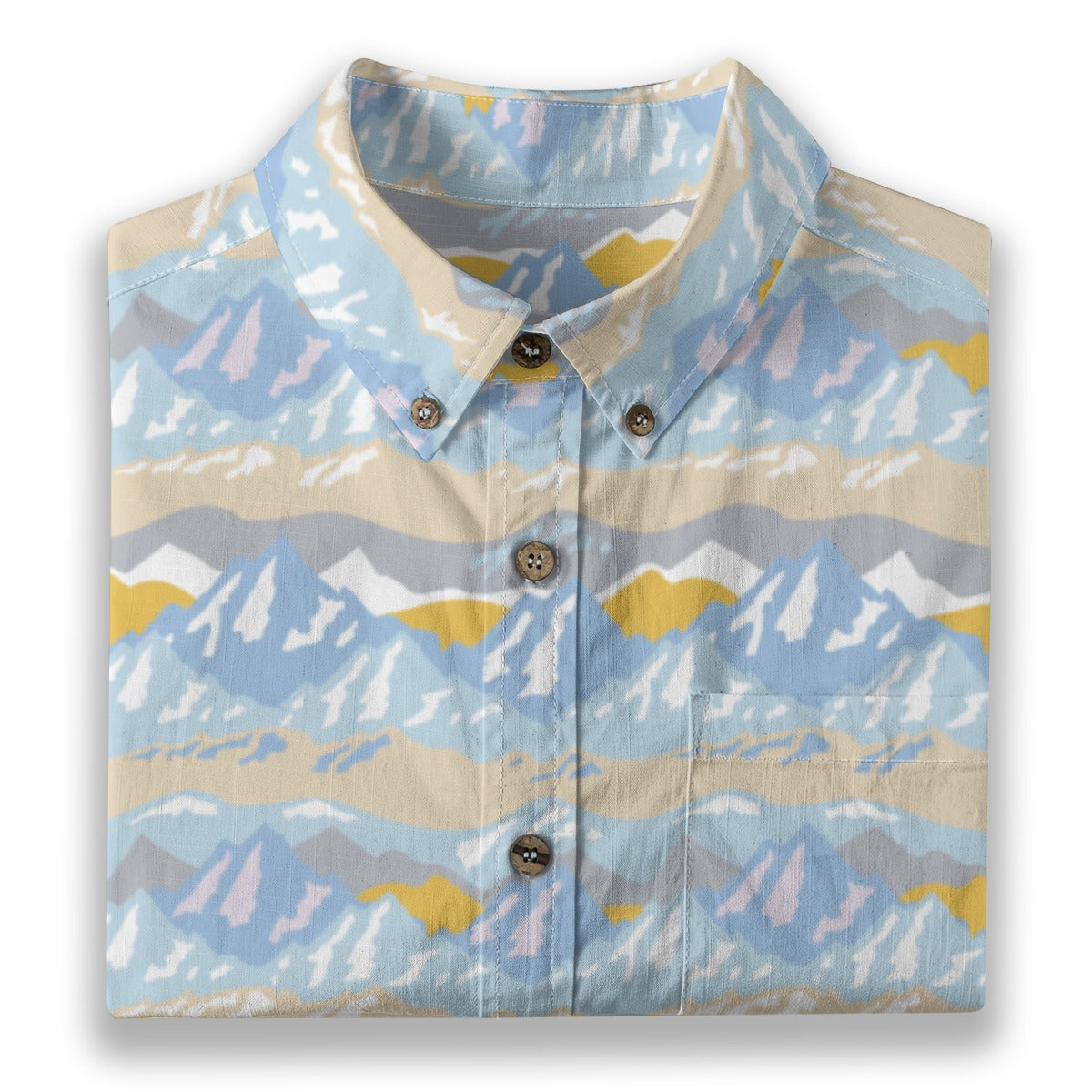 Men's Cotton Button-Up Shirt