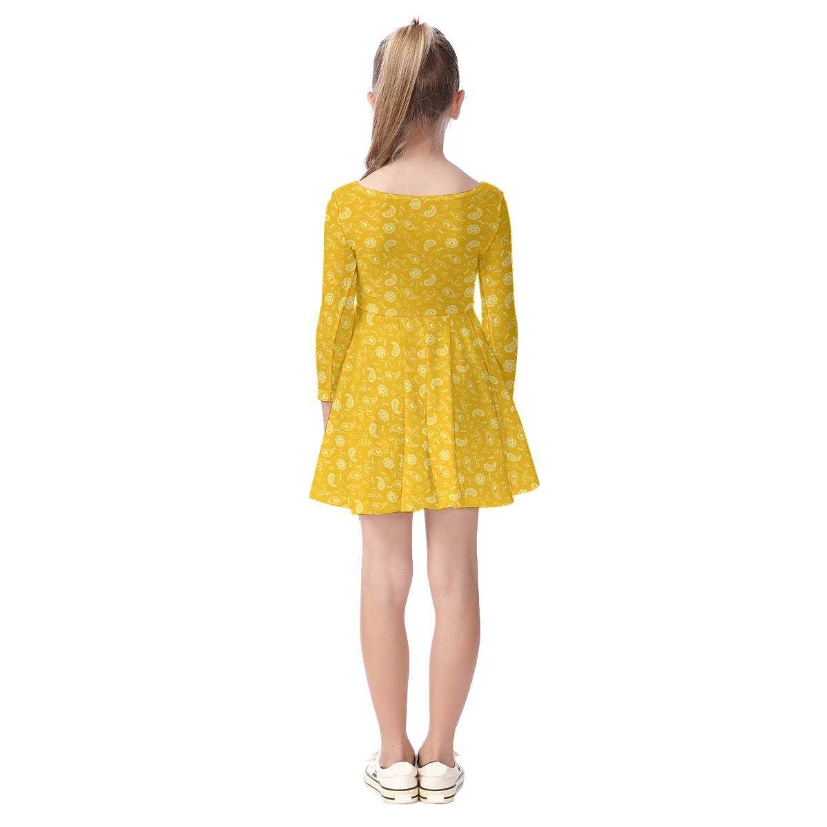 Kids' Long-Sleeve Twirl Dress