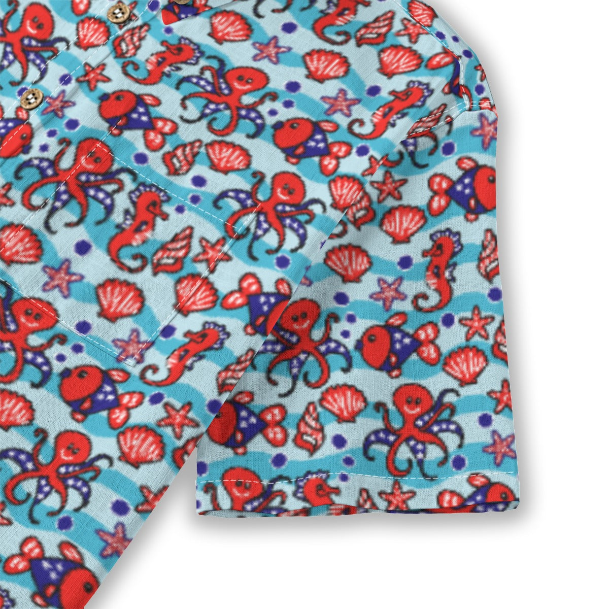 Kids' Cotton Button-Up Shirt