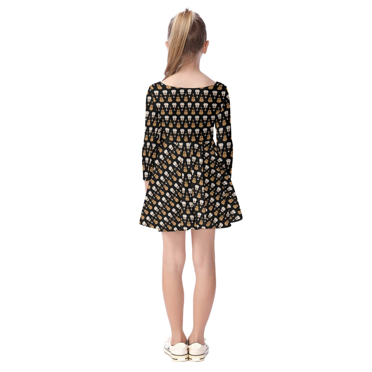 Kids' Long-Sleeve Twirl Dress