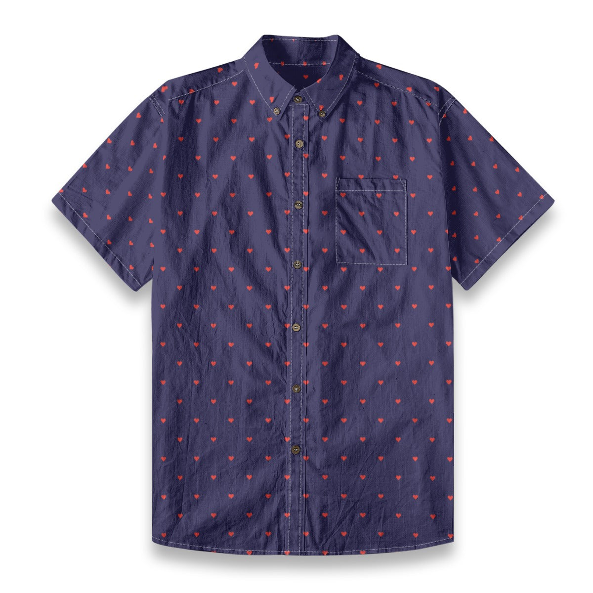 Men's Cotton Button-Up Shirt