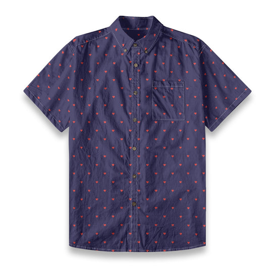 Men's Cotton Button-Up Shirt
