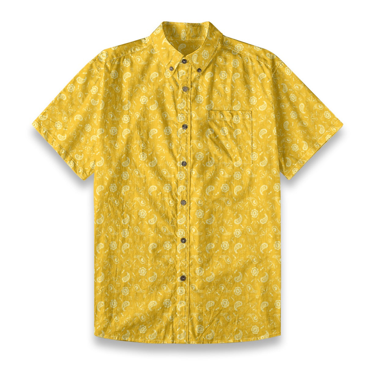 Men's Cotton Button-Up Shirt