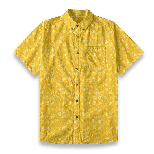 Men's Cotton Button-Up Shirt