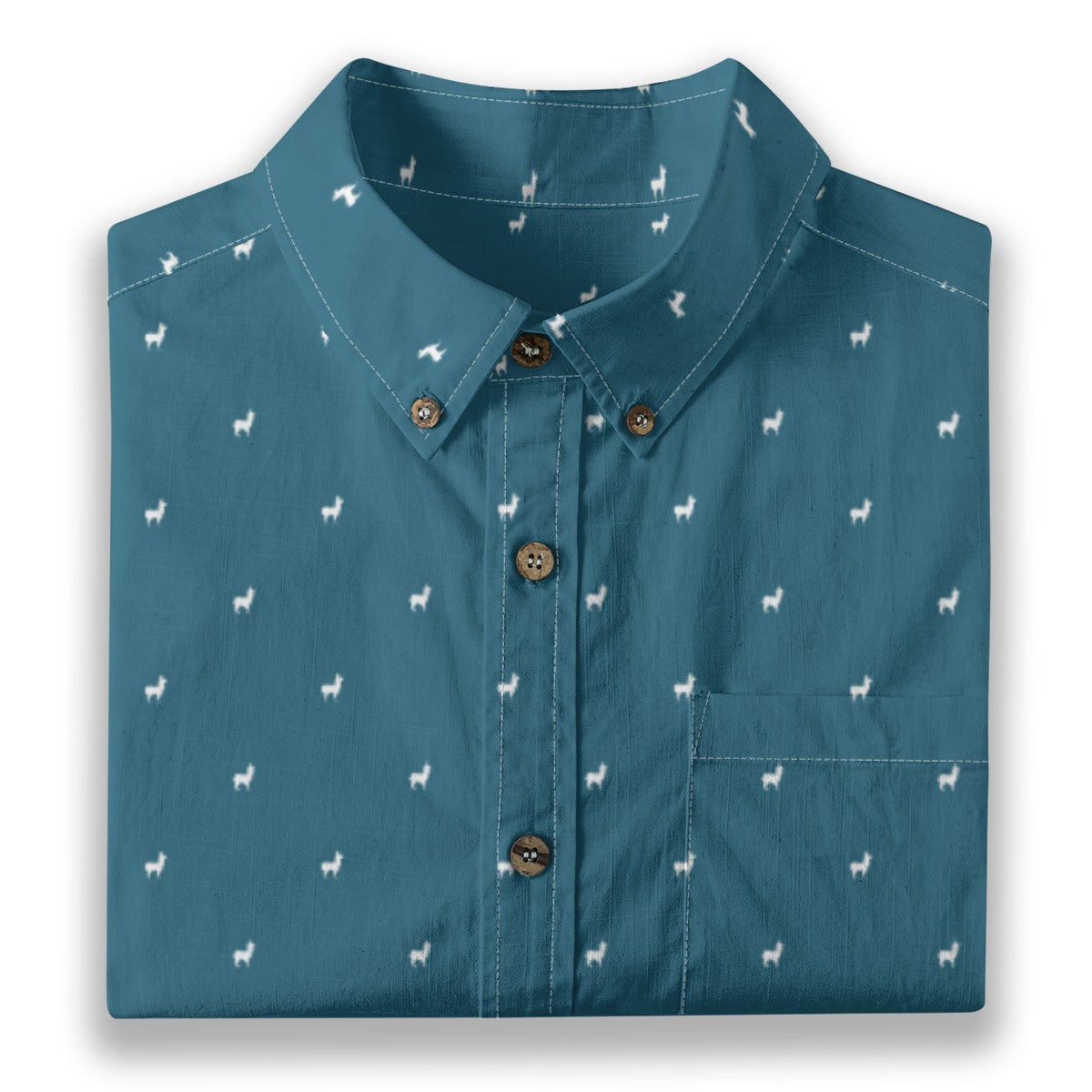 Men's Cotton Button-Up Shirt