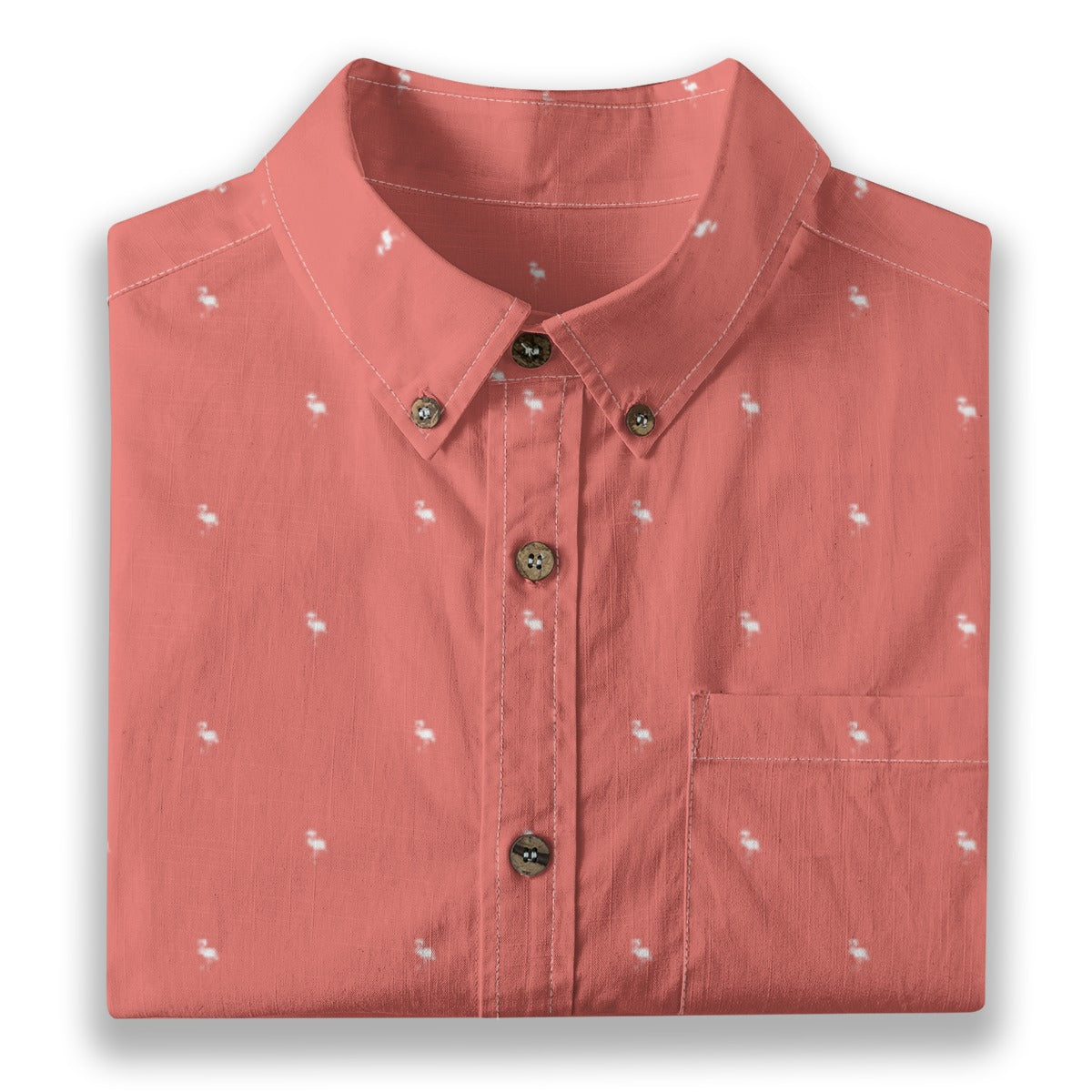 Men's Cotton Button-Up Shirt