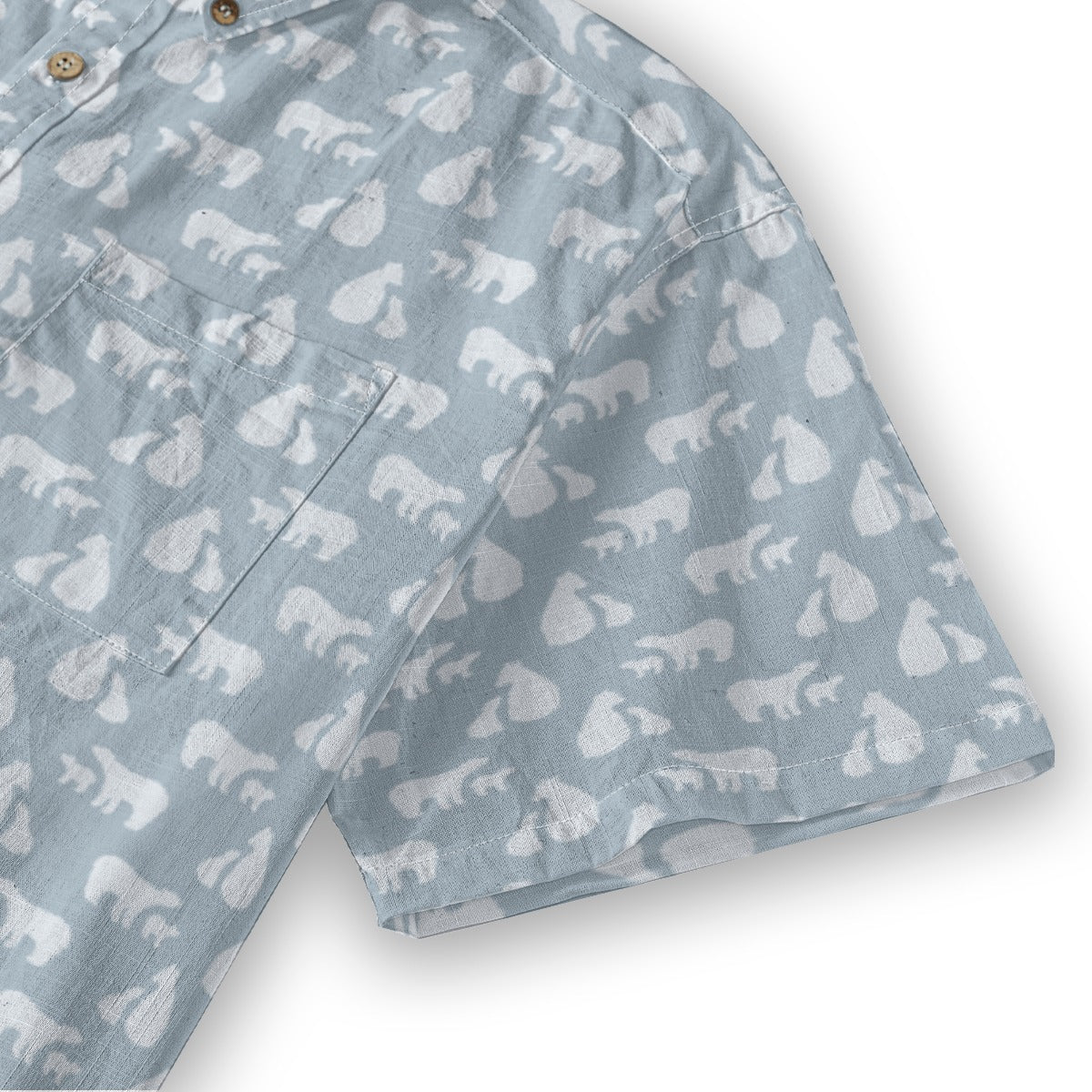 Men's Cotton Button-Up Shirt