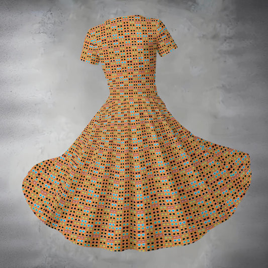 Women's Midi V-Neck Dress