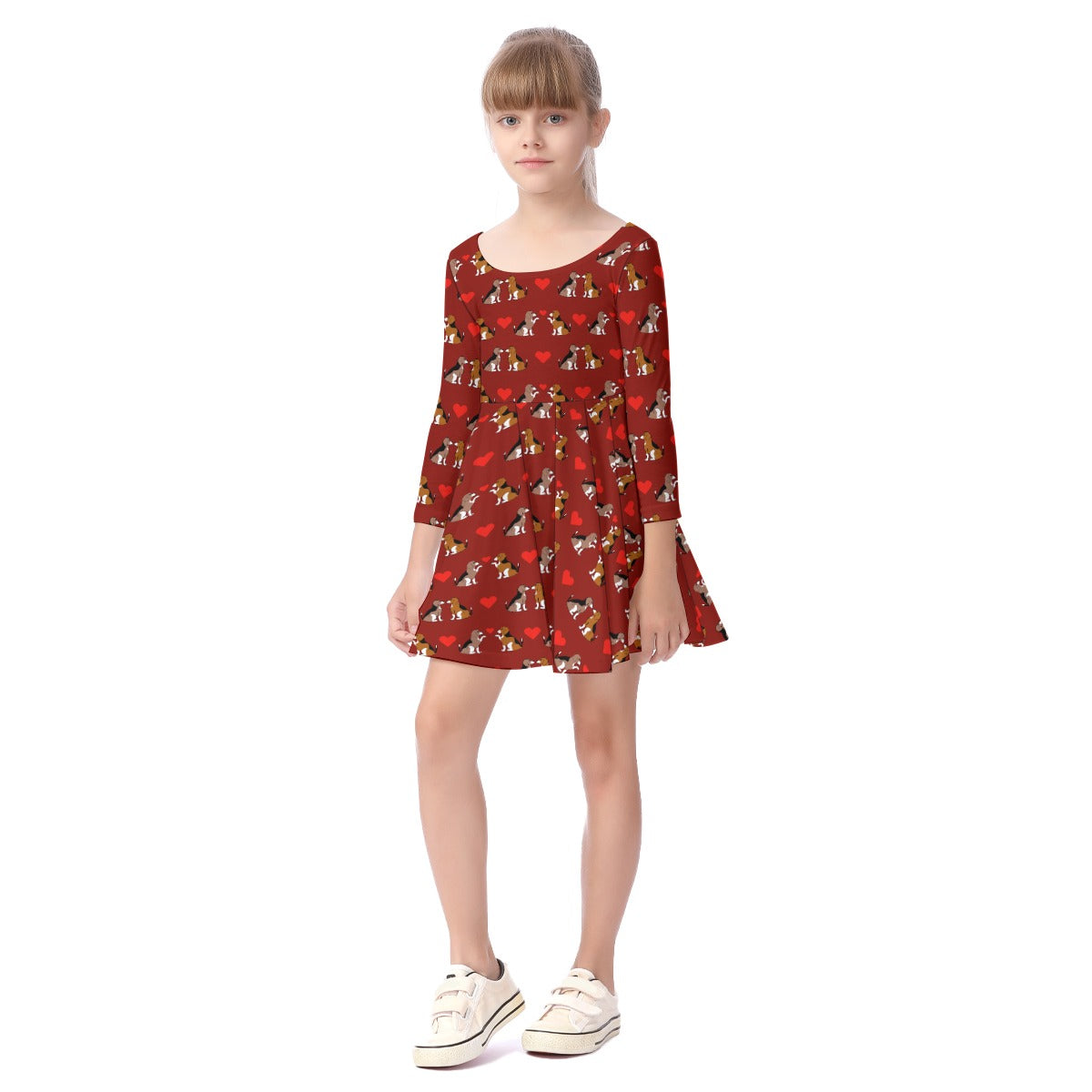 Kids' Long-Sleeve Twirl Dress