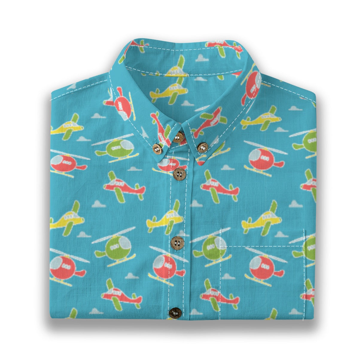Kids' Cotton Button-Up Shirt