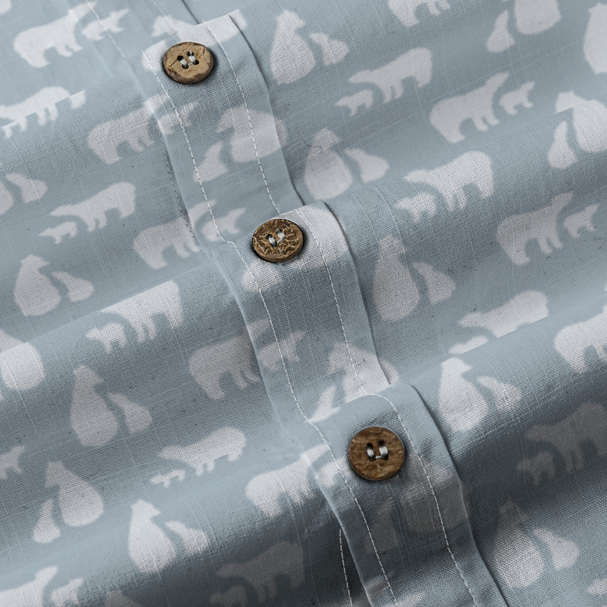 Men's Cotton Button-Up Shirt