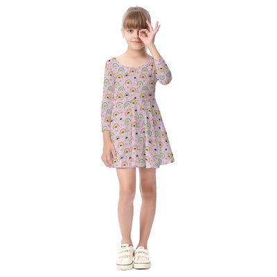 Kids' Long-Sleeve Twirl Dress