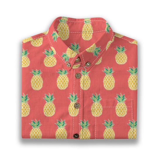 Kids' Cotton Button-Up Shirt