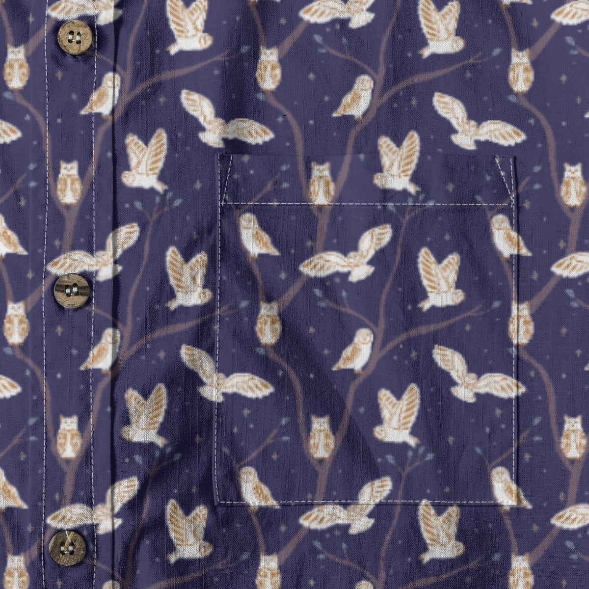 Men's Cotton Button-Up Shirt