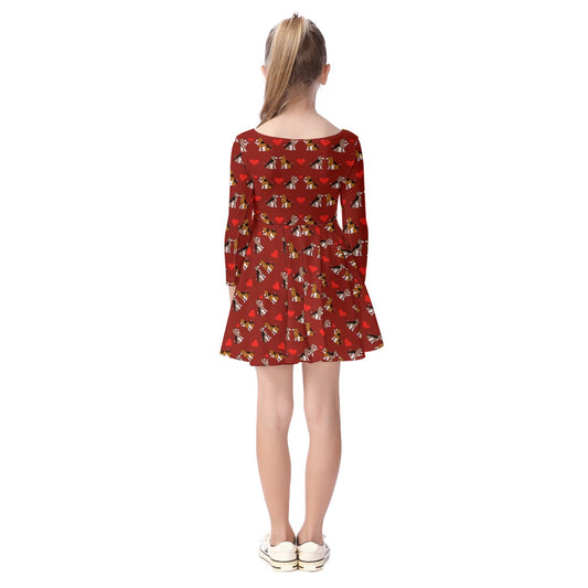 Kids' Long-Sleeve Twirl Dress