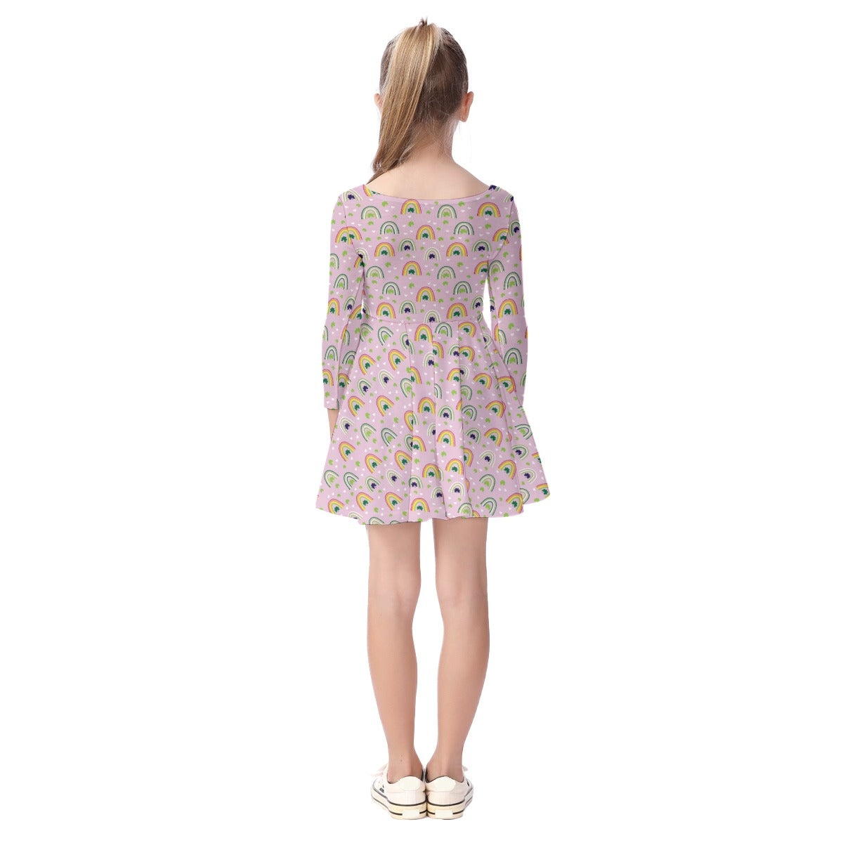 Kids' Long-Sleeve Twirl Dress