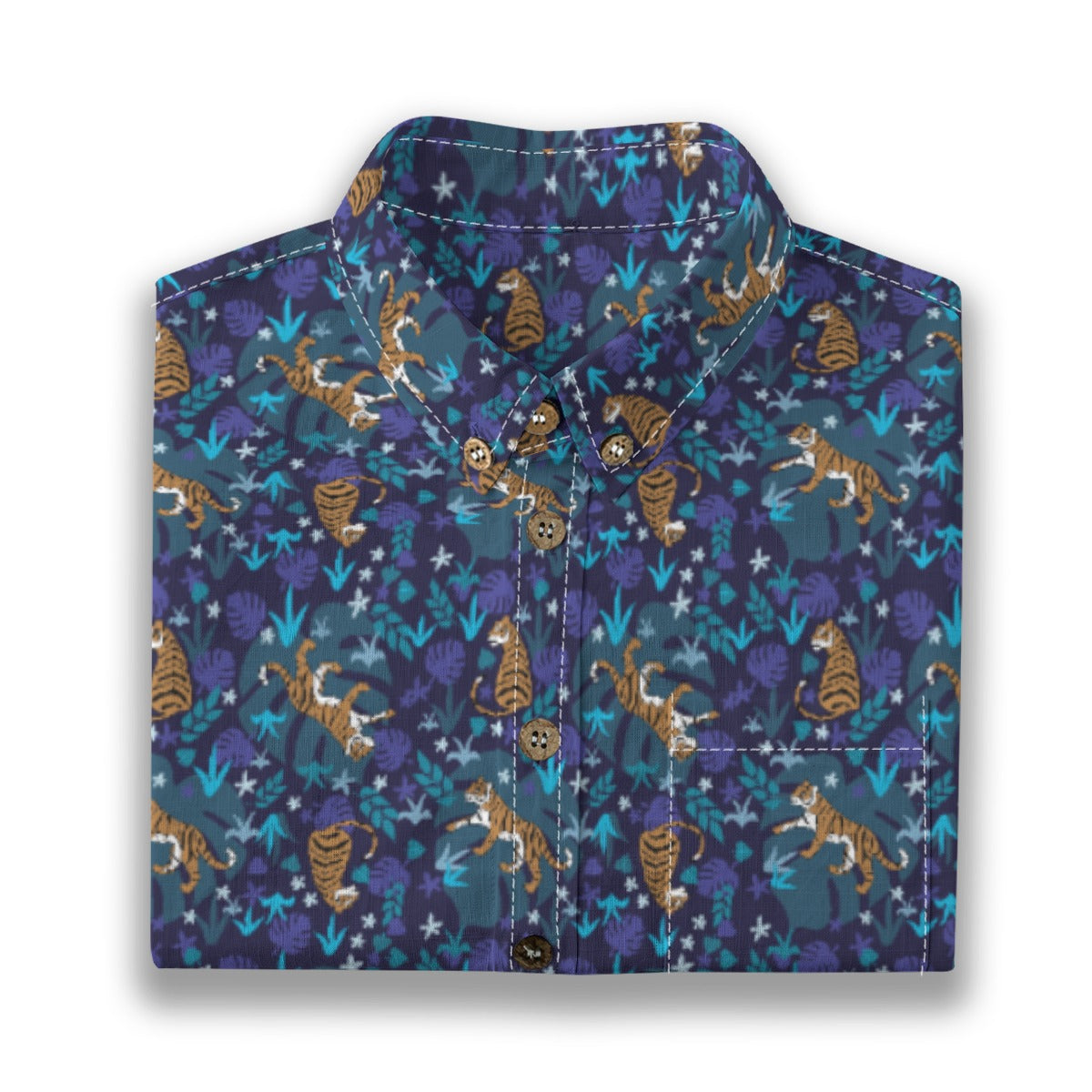 Kids' Cotton Button-Up Shirt