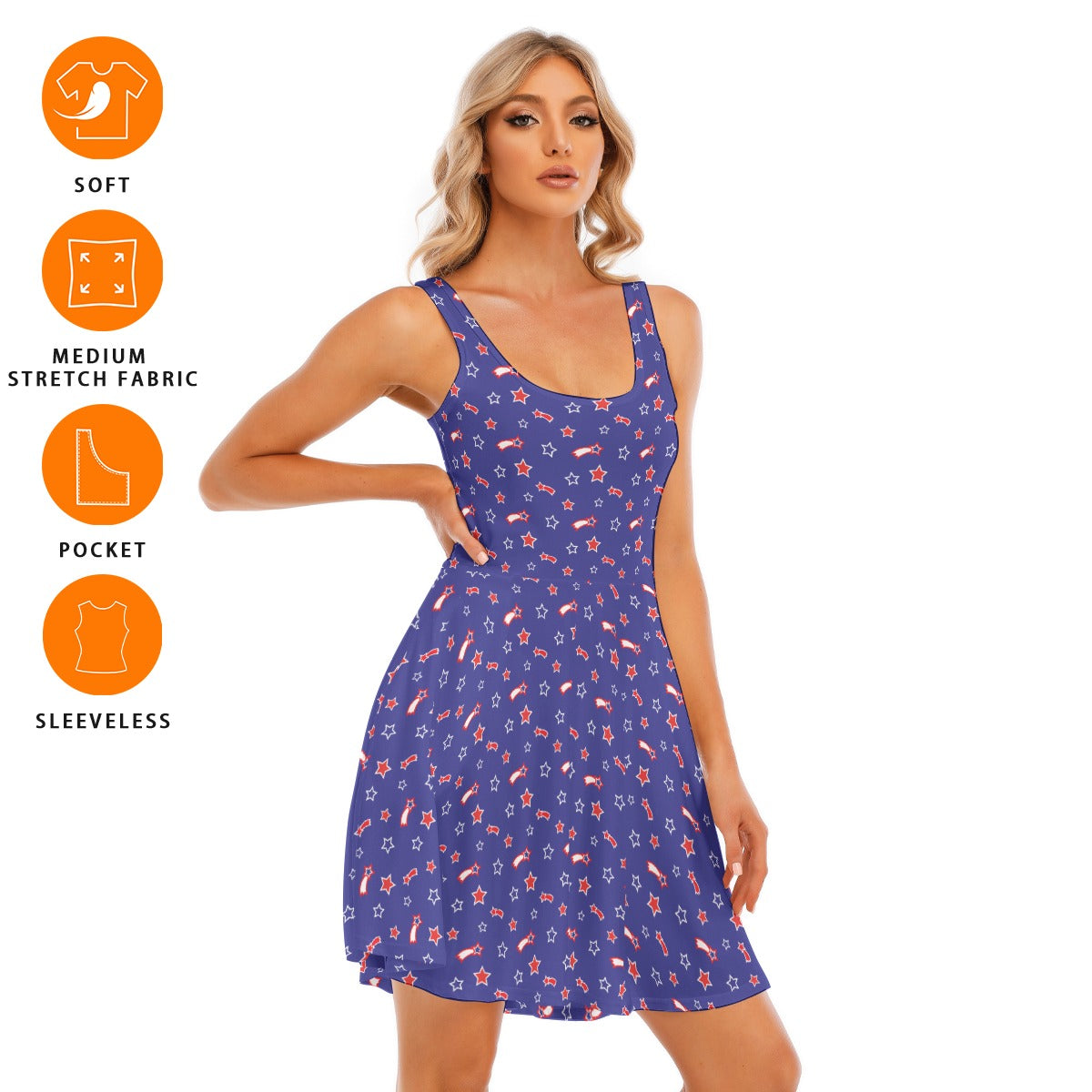 Women's Sleeveless Twirl Dress