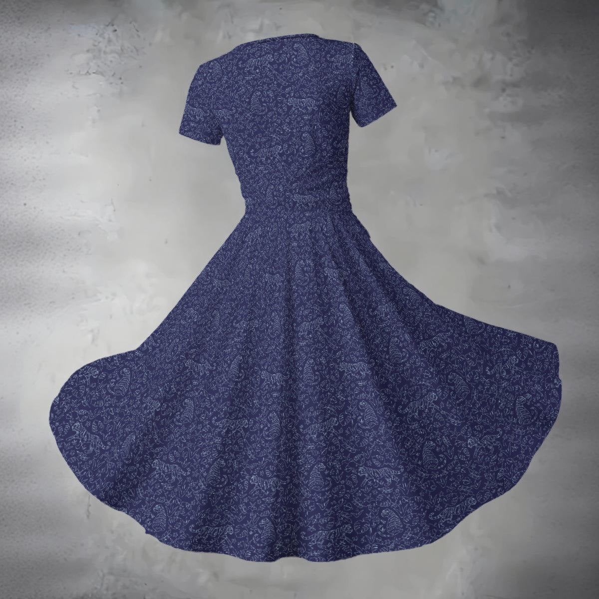 Women's Midi V-Neck Dress