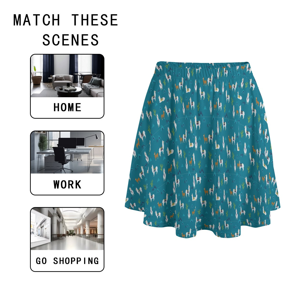 Women's Skater Skirt with Pockets