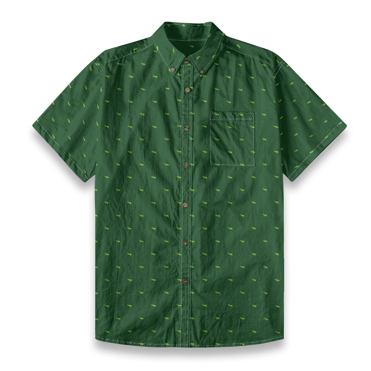 Men's Cotton Button-Up Shirt