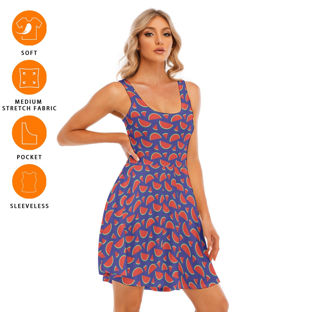 Women's Sleeveless Twirl Dress