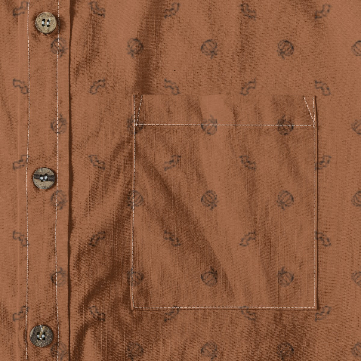 Men's Cotton Button-Up Shirt