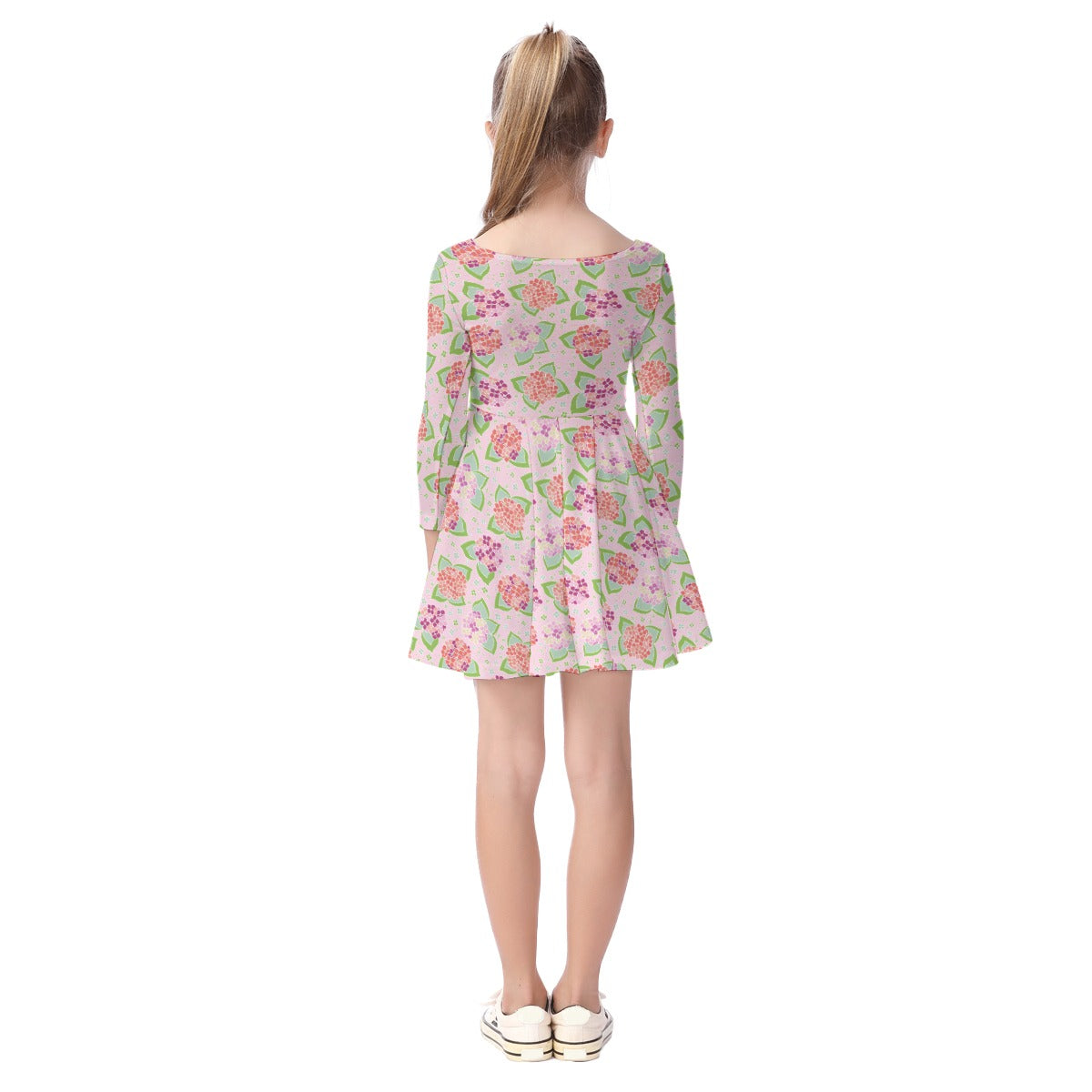 Kids' Long-Sleeve Twirl Dress