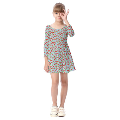 Kids' Long-Sleeve Twirl Dress