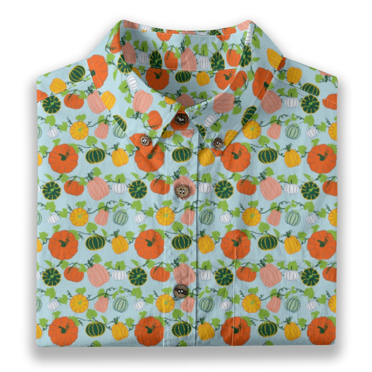 Men's Cotton Button-Up Shirt