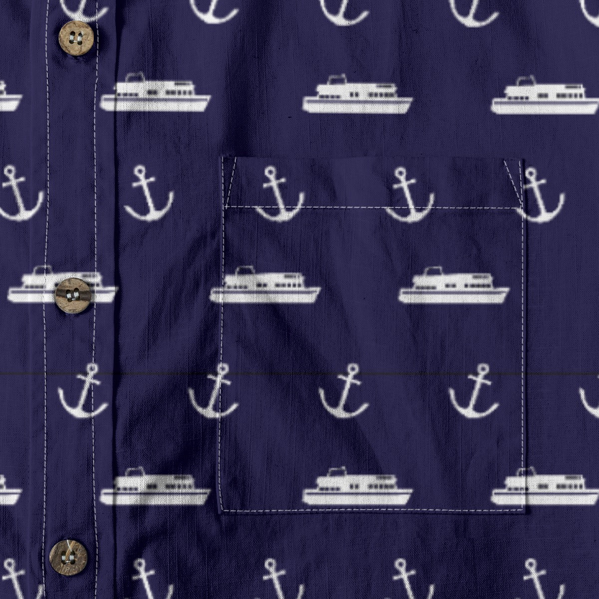 Men's Cotton Button-Up Shirt