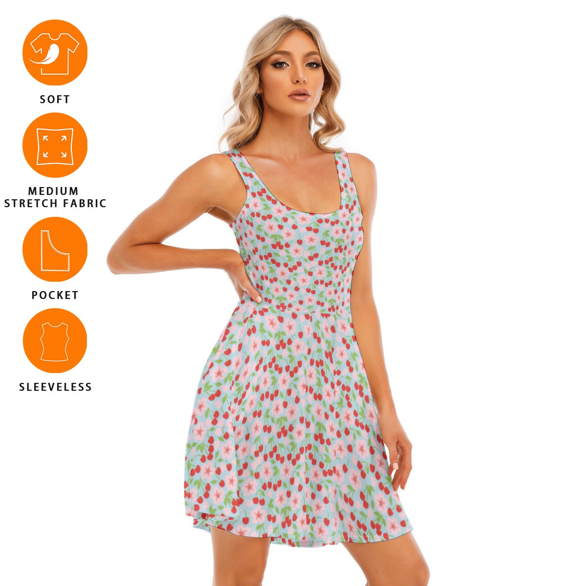 Women's Sleeveless Twirl Dress