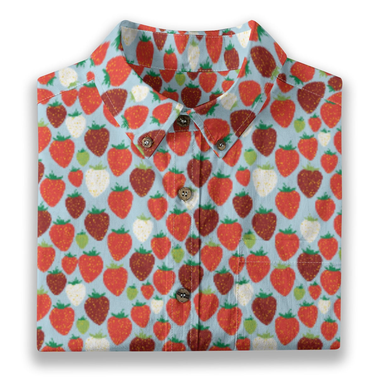 Men's Cotton Button-Up Shirt